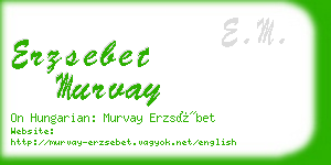 erzsebet murvay business card